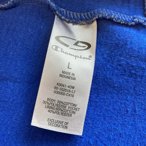 C9 by Champion Womens Size L Blue Victory Fleece Turtleneck Pullover Sweatshirt - Picture 9 of 13